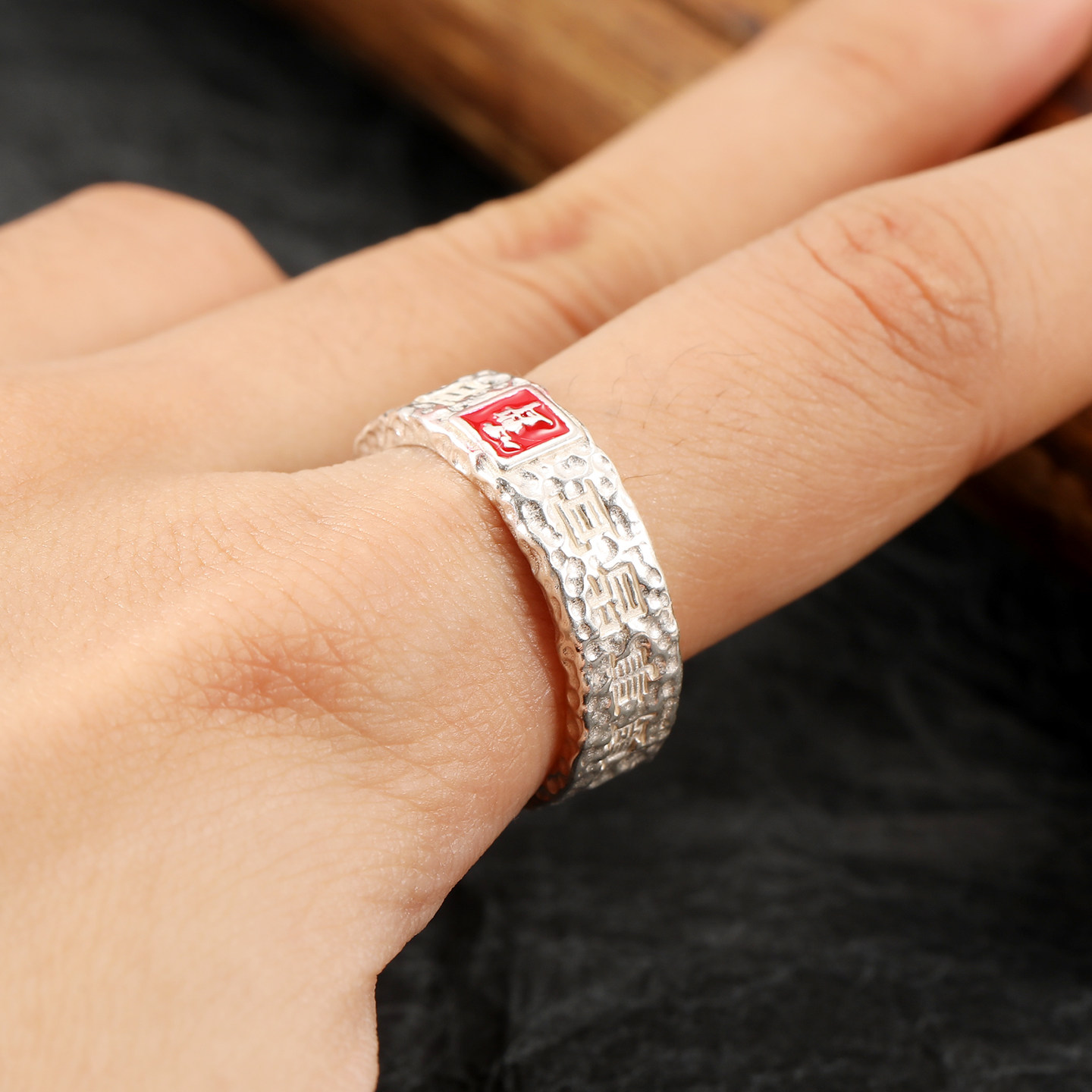 民族风足银紫薇讳平安戒指守护雨渐耳护身诸事皆宜滴釉开口指环,淘宝优惠券,粉丝福利购,淘宝优惠卷