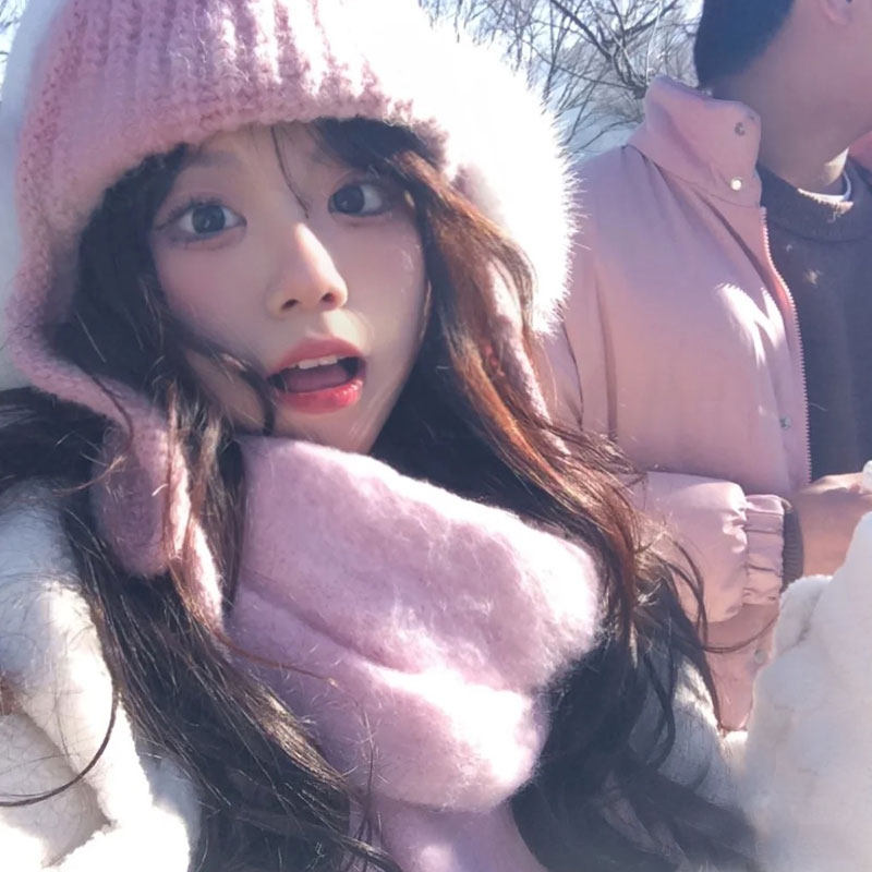 秋冬季针织毛线渔夫帽女加厚马海毛粉色围巾保暖显脸小护耳雷锋帽,淘宝优惠券,粉丝福利购,淘宝优惠卷