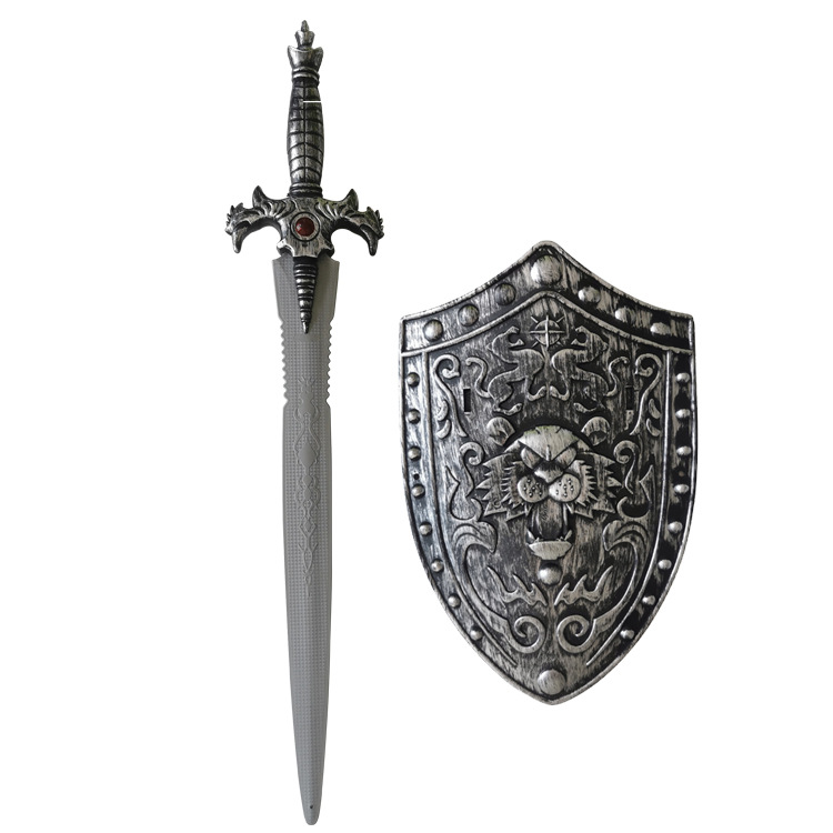 十字军盾牌盔甲塑料玩具剑西方武士武器套装男孩儿童道具扮演古装,淘宝优惠券,粉丝福利购,淘宝优惠卷