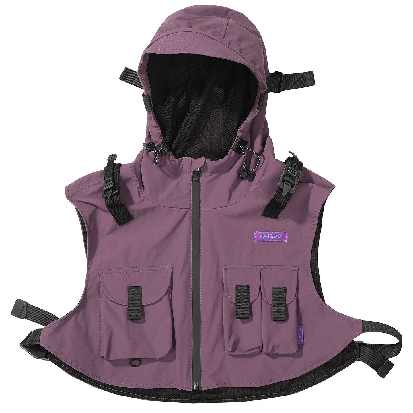 漫渡春季新款机能风连帽马甲男女宽松多口袋户外休闲背心百搭坎肩,淘宝优惠券,粉丝福利购,淘宝优惠卷