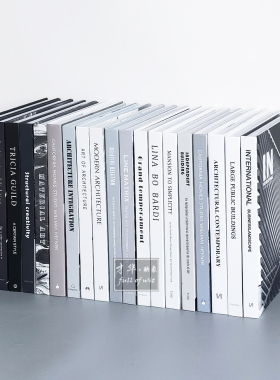 可翻页层架外文拍照道具仿真书