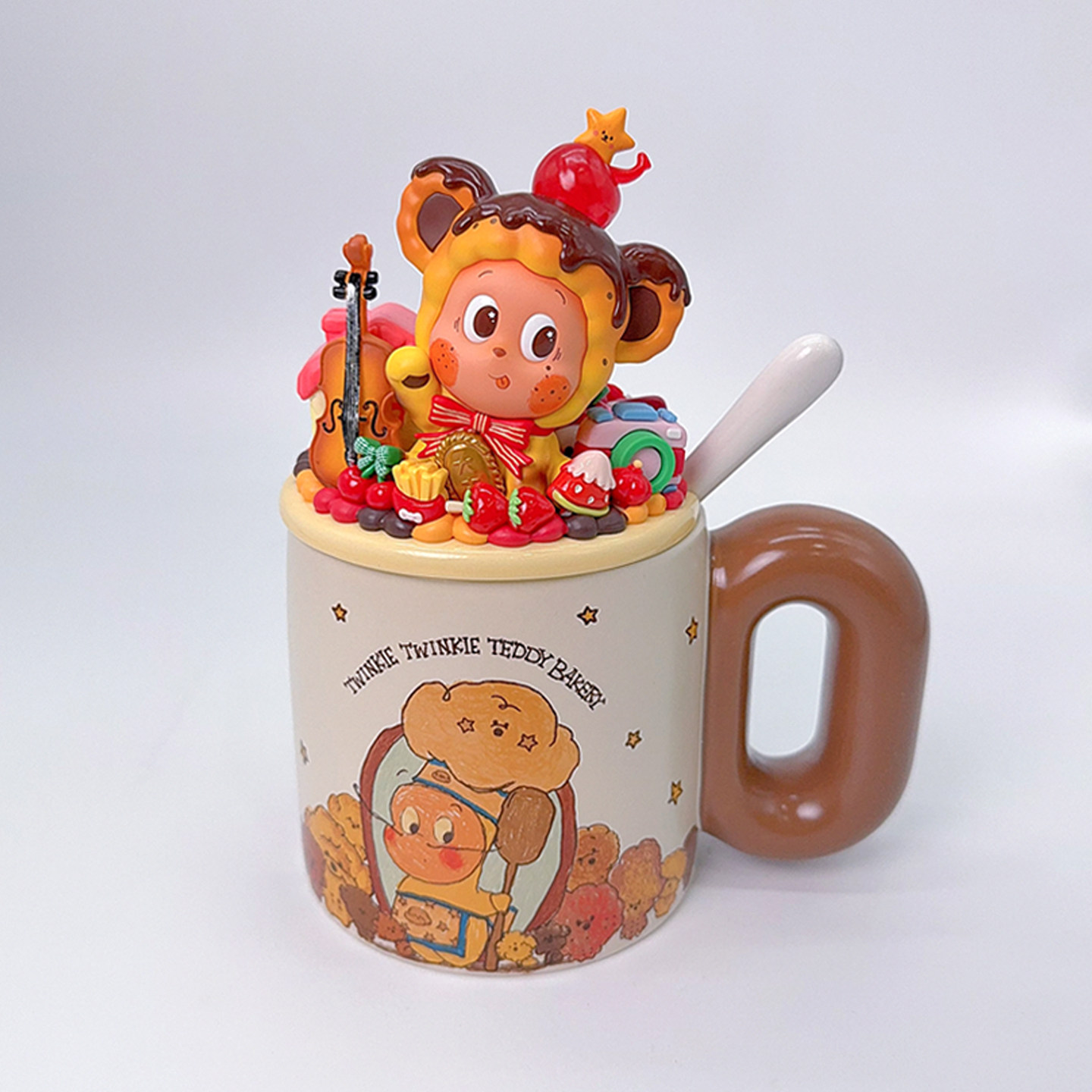 星星人联名胖胖杯美味时刻奶油胶diy手作马克杯潮玩桌面摆件可爱,淘宝优惠券,粉丝福利购,淘宝优惠卷