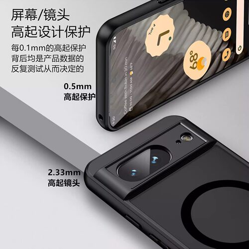 适用谷歌Pixel 10手机壳9ProXL全包镜头9Pro磨砂肤感Google 8Pro透明8A防指纹7Pro磁吸magsafe 6A防摔保护壳 - 图2