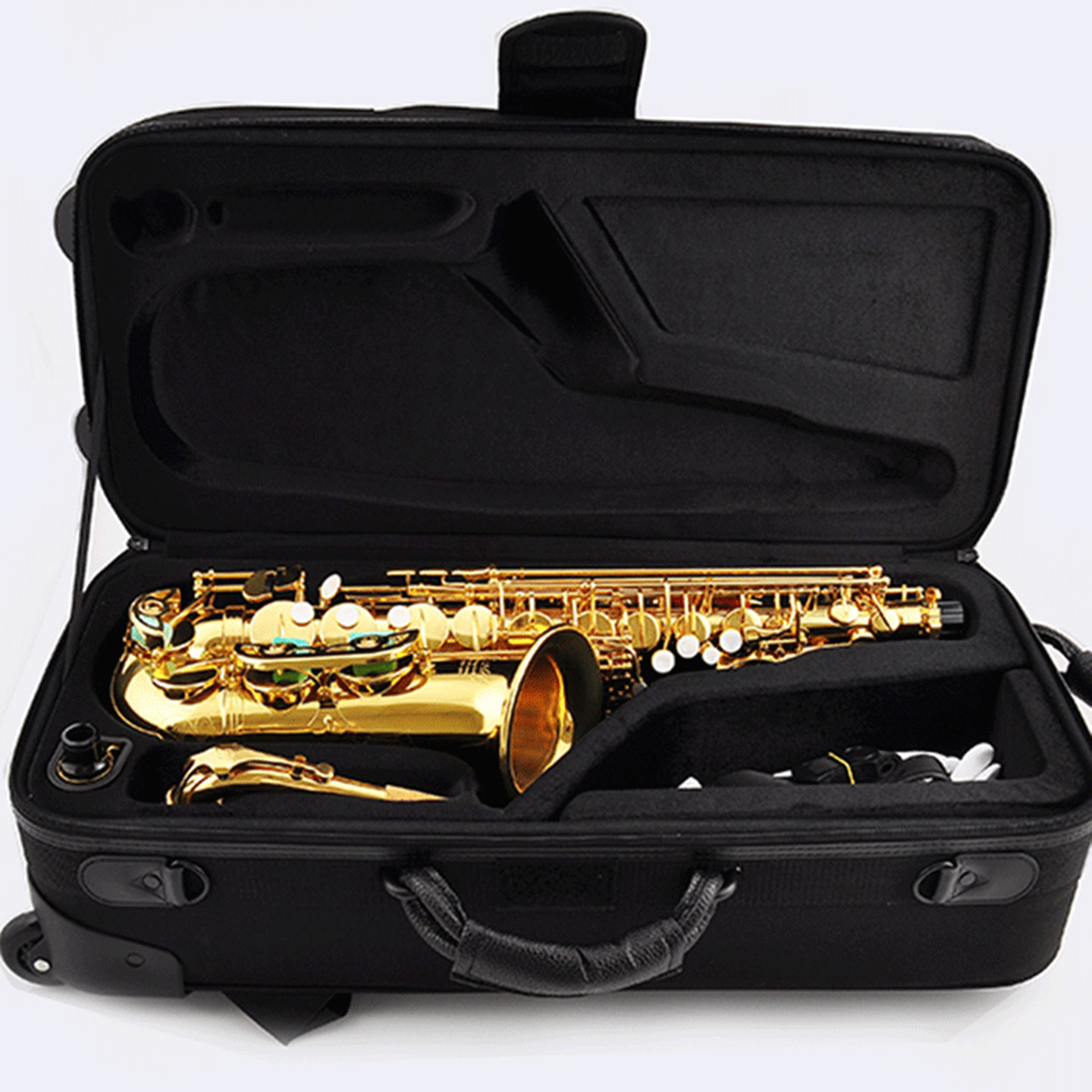 防水中音萨克斯箱包专用萨克斯拉杆箱包盒次中音萨克斯箱包带轮子,淘宝优惠券,粉丝福利购,淘宝优惠卷