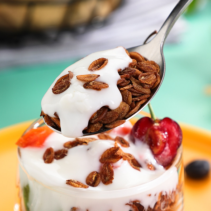 原装进口俄罗斯黑麦片低脂无蔗糖纯麦片饱腹即食冲泡代餐早餐健身