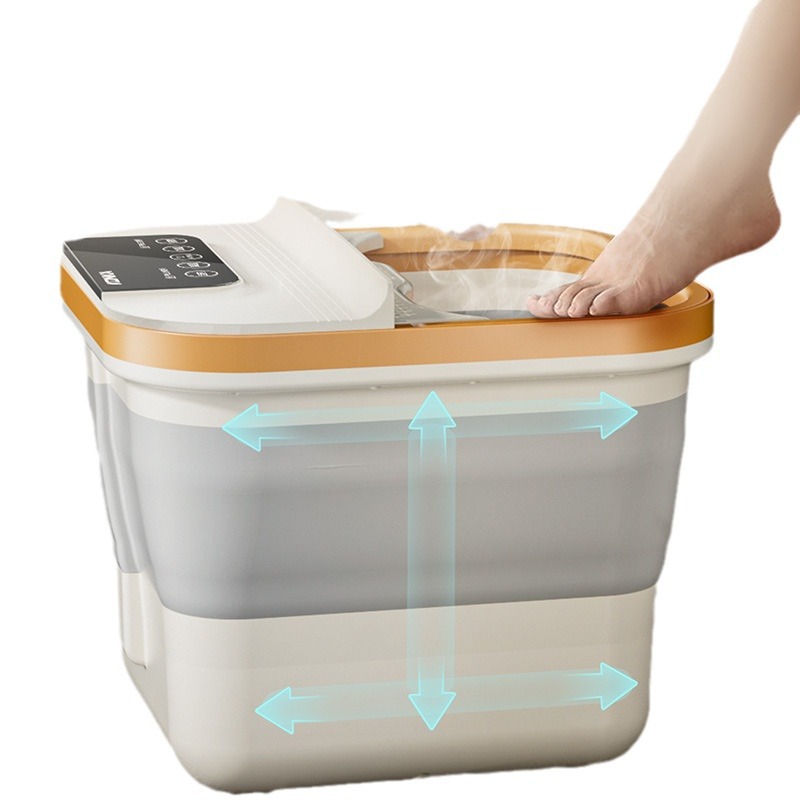 康佳可折叠加热泡脚桶便携式全自动恒温足浴盆家用电动洗脚按摩器-图3