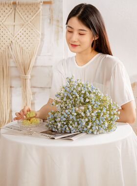 diy仿真满天星花艺装饰摆件
