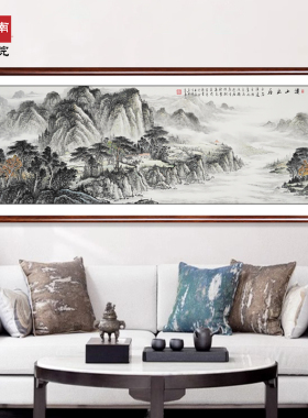 中美协名家纯手绘水墨山水画国画