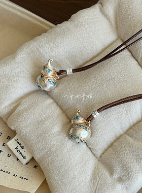 一十七手作国风足银9999葫芦项链