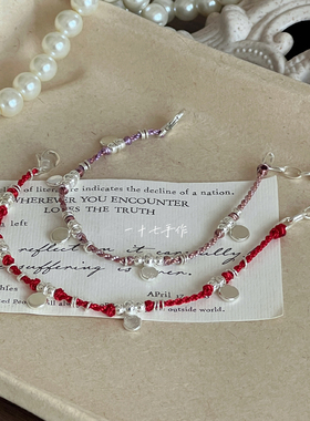 纯手工红绳s925银百搭显白手链女