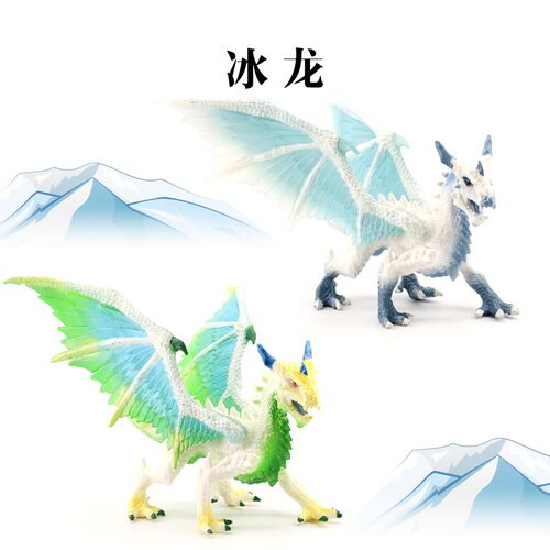 实心中国神龙神话飞龙魔兽破冰龙仿真动物模型塑胶儿童玩具男孩 - 图2