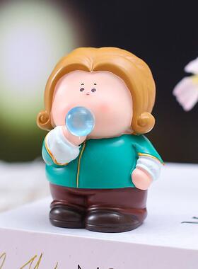 新品经典款月半艺术家周边公仔手办第二弹树脂盲盒桌面装饰品摆件