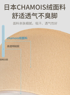 骨科推荐内增高鞋垫女不累脚隐形马丁靴减震增高垫男硅胶后跟半垫