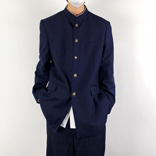 Uncle Kimura retro tunic suit with stand collar student suit