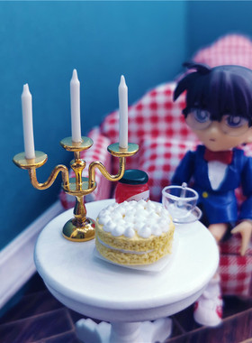 ob11小布娃娃屋配件场景道具烛台