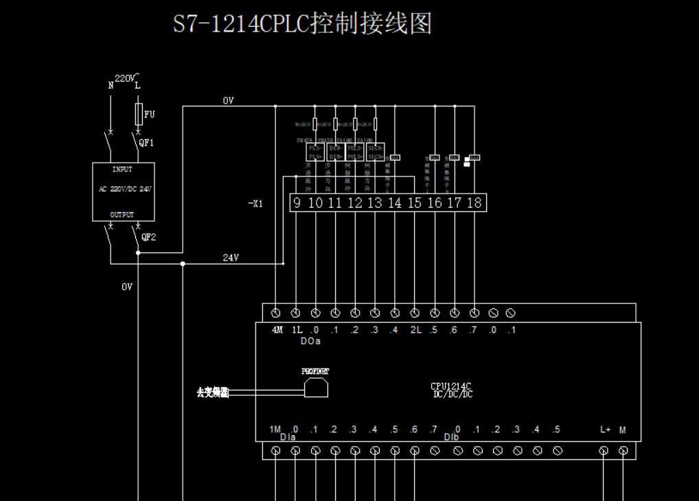 PLC接线图/单片机接线图/梯形图/步进伺服/数控机床/自控图纸代画 - 图1