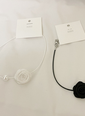 queen玫瑰choker颈链小众高级感