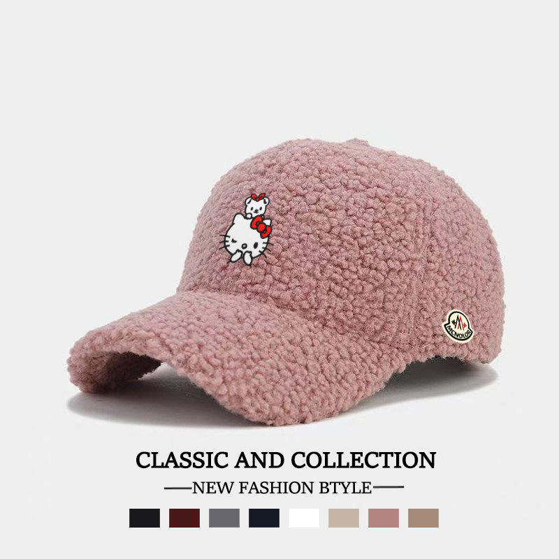 【特价秒杀】蒙口钢琴羊羔毛棒球帽男女百搭保暖毛绒帽休闲鸭舌帽,淘宝优惠券,粉丝福利购,淘宝优惠卷