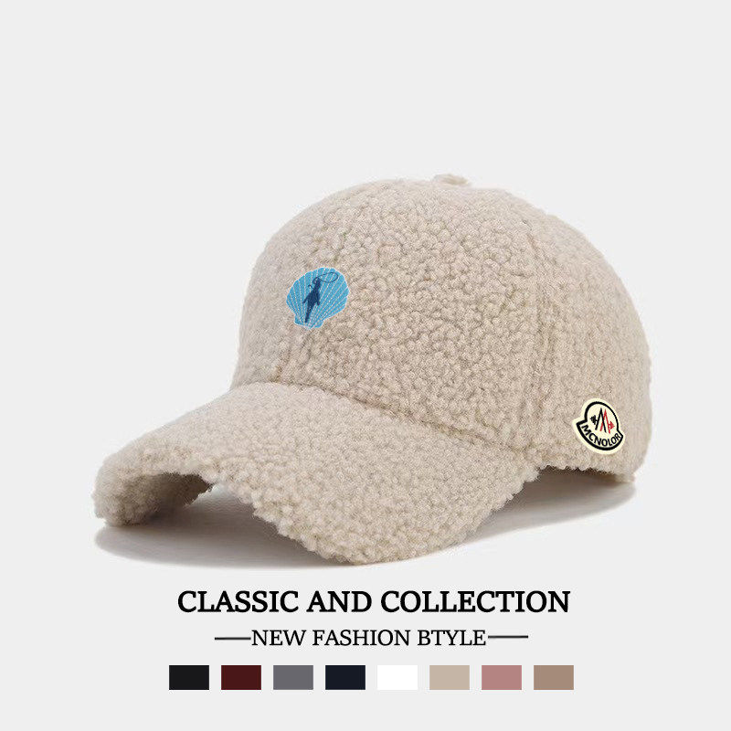 【特价秒杀】蒙口钢琴羊羔毛棒球帽男女同款秋冬保暖鸭舌帽显脸小,淘宝优惠券,粉丝福利购,淘宝优惠卷