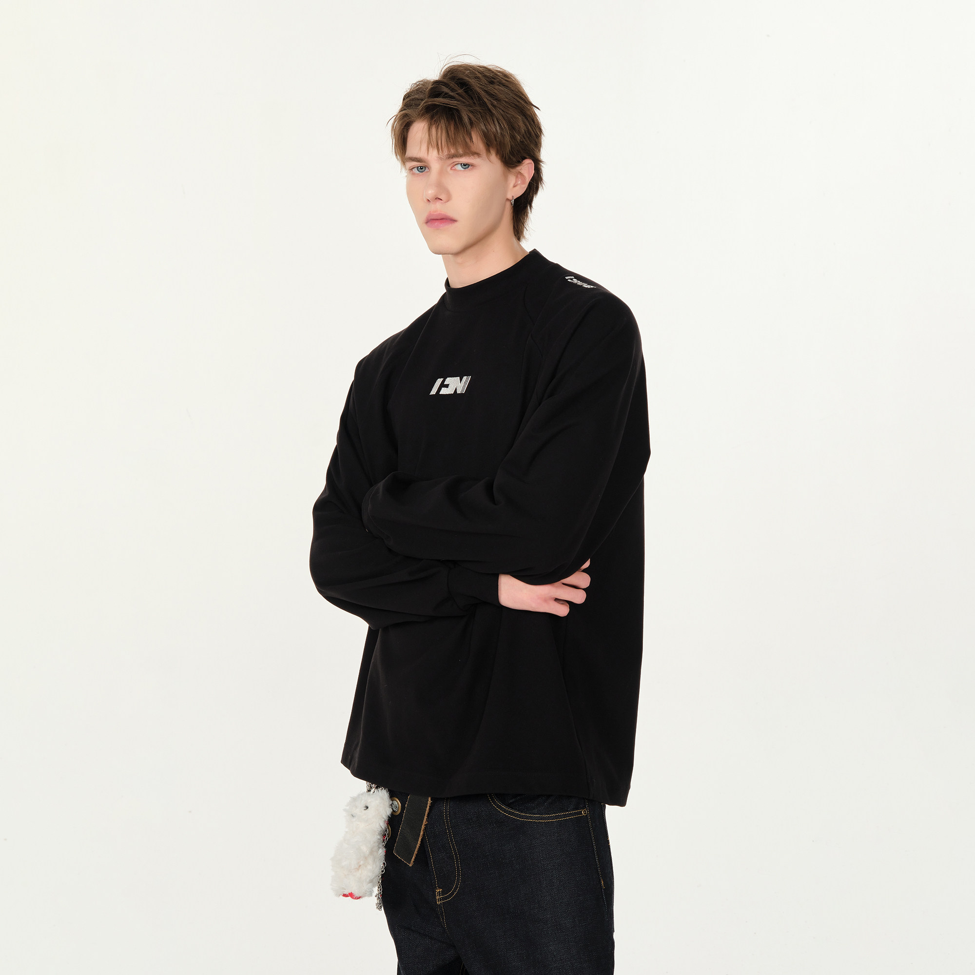 FORNINES发热德绒半高领重磅长袖T恤内搭卫衣秋冬保暖打底衫男女