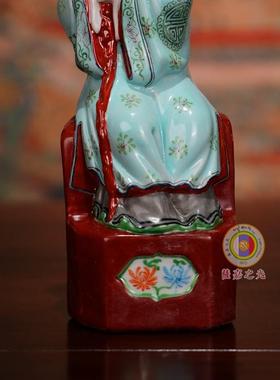 粉彩户外摆件拙火窑陶瓷平安清代