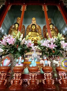 陶瓷陈设民族风大殿手绘