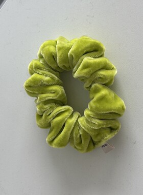 多色真丝丝绒大肠发圈复古丝绒发圈女款通勤发饰发绳丸子头花皮筋