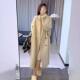 Lazy style oatmeal coat double-sided woolen coat for women 2025 autumn and winter new Korean version slimming mid-length woolen coat