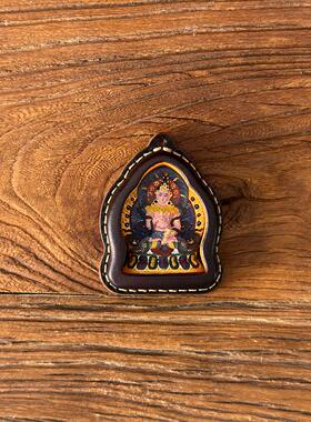 金刚萨埵立体唐卡擦擦纯手绘项链