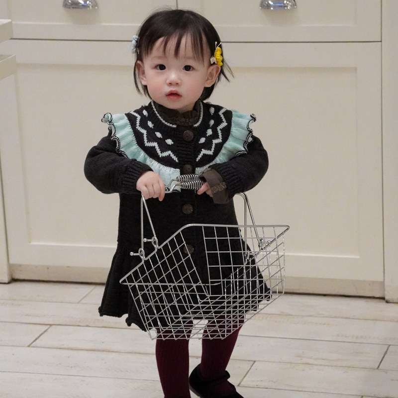 ZOYEMO女童秋冬复古波仔针织百褶裙开衫棉线外套,淘宝优惠券,粉丝福利购,淘宝优惠卷