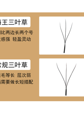 海王三叶草睫毛自带长短穿插