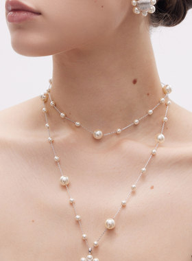 胡可的买手店 YUANFIELD 海屿系列 海花珍珠项链拉丝工艺