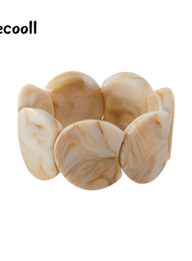 设计款不规则晕染手工穿花手环