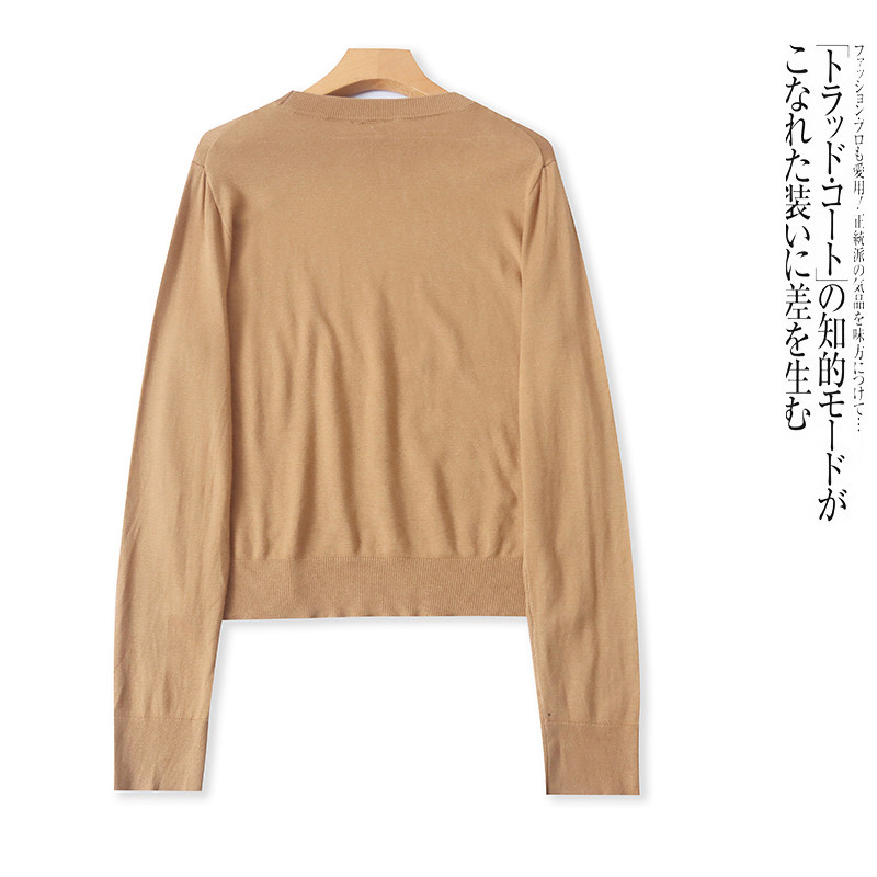 NN6560 Foreign Trade European and American Single Women's Knitted Sweater Autumn and Winter New Round Neck Pullover Versatile Fashion Sweater