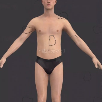 4 个md和clo3d虚拟模特亚洲男女模特 - 图0