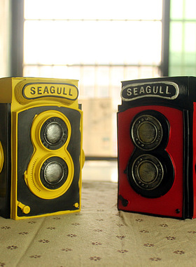 老式海鸥复古风摄影照相机模型