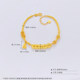 Gold Five Emperors Money Bracelet Coin Coin Wrapping Gold Lucky Bracelet Women's Foot Gold 999 Money String Three Gold Gift