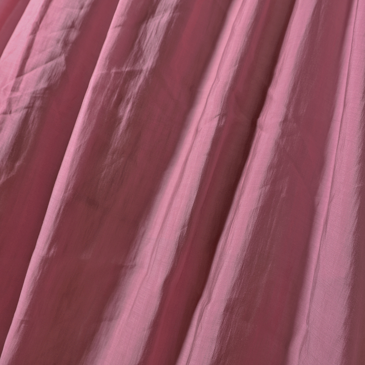 【魔M】24夏品牌折扣甜美通勤莱赛尔褶皱纯色泡泡袖连衣裙子女606 - 图3
