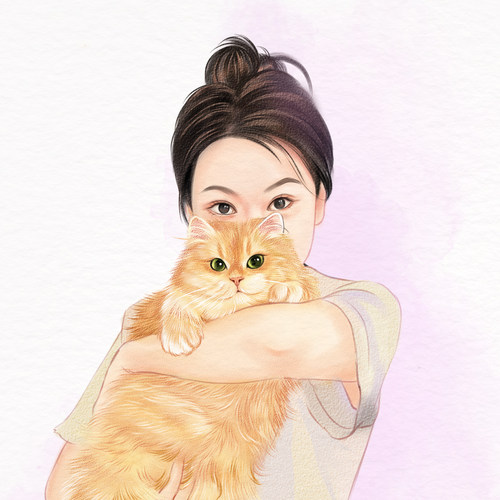 宠物定制头像纯手绘狗狗猫咪画Q版写实风照片转卡通约稿创意礼物 - 图2