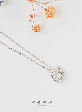 弥音原作项链牛角s925学生礼物