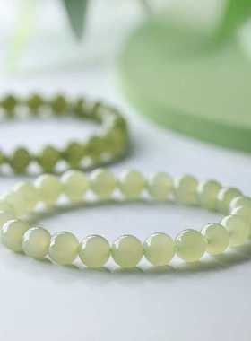 玺晶级天然和田玉串珠手链男女款