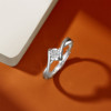 Forever Heritage S925 Silver Angel's Kiss Diamond Ring
