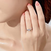 Forever Heritage S925 Silver Angel's Kiss Diamond Ring