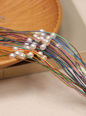超细手绳天然珍珠原创