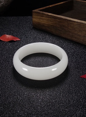 款贵气挂件圆镯玉佩坠天然情侣新疆手镯男女真玉吊玉项链男金丝