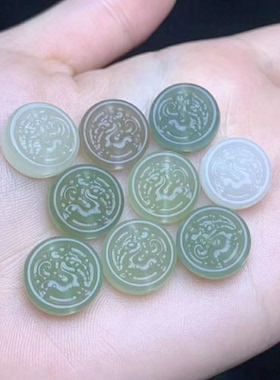 多样性手牌雕刻坠十二生肖发吊单个玉麒麟单圈编绳和田