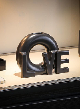 高雅大方花瓶大号轻奢高级网红diy玄关客厅书房卧室桌面装饰花束