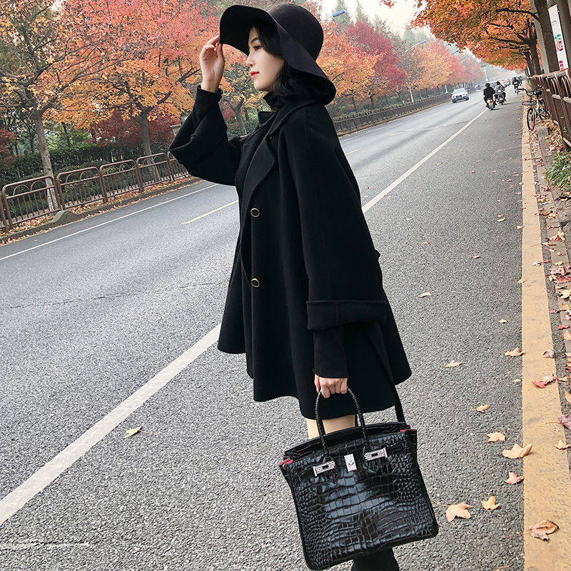 双面羊绒大衣中长款2025秋冬新款修身显瘦赫本风羊毛外套女装批发,淘宝优惠券,粉丝福利购,淘宝优惠卷