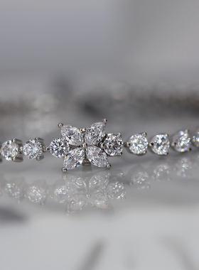 升级版特殊钻扣网球丨钻石手链