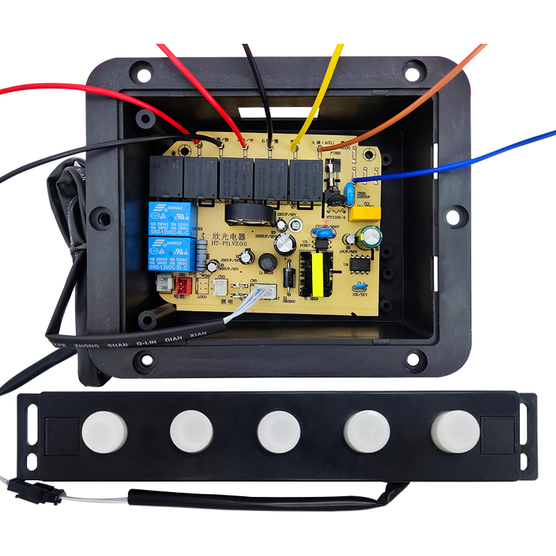 吸抽油烟机触摸开关五键按键双电机电路板主板控制板通用配件大五 - 图3